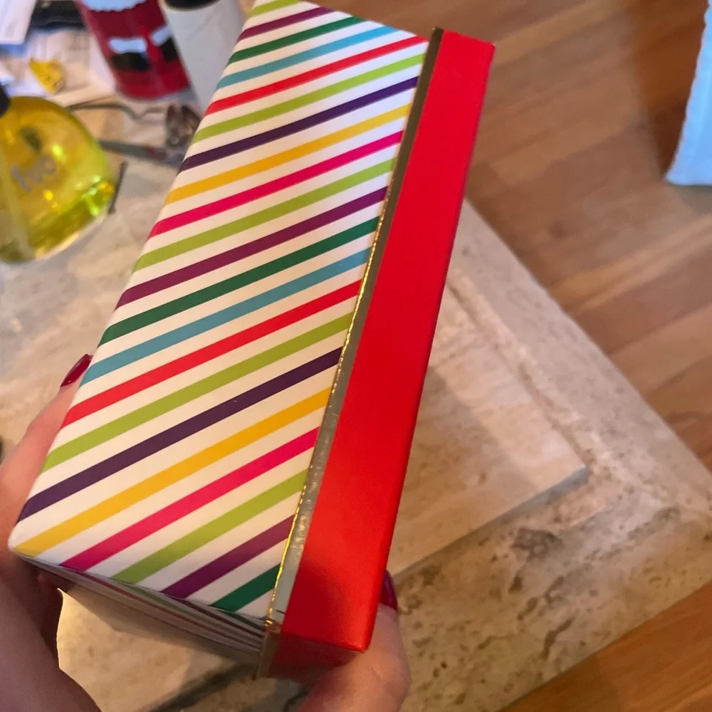Authentic Kate Spade Red and Striped gift Box